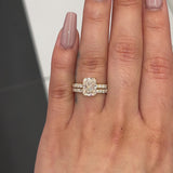 2.5 Ctw Solitaire Radiant-Cut Engagement Ring in 18K Gold