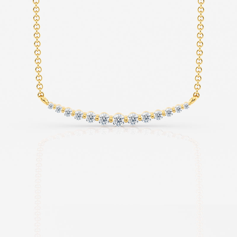 Graduated Diamond Necklace in 18K Gold