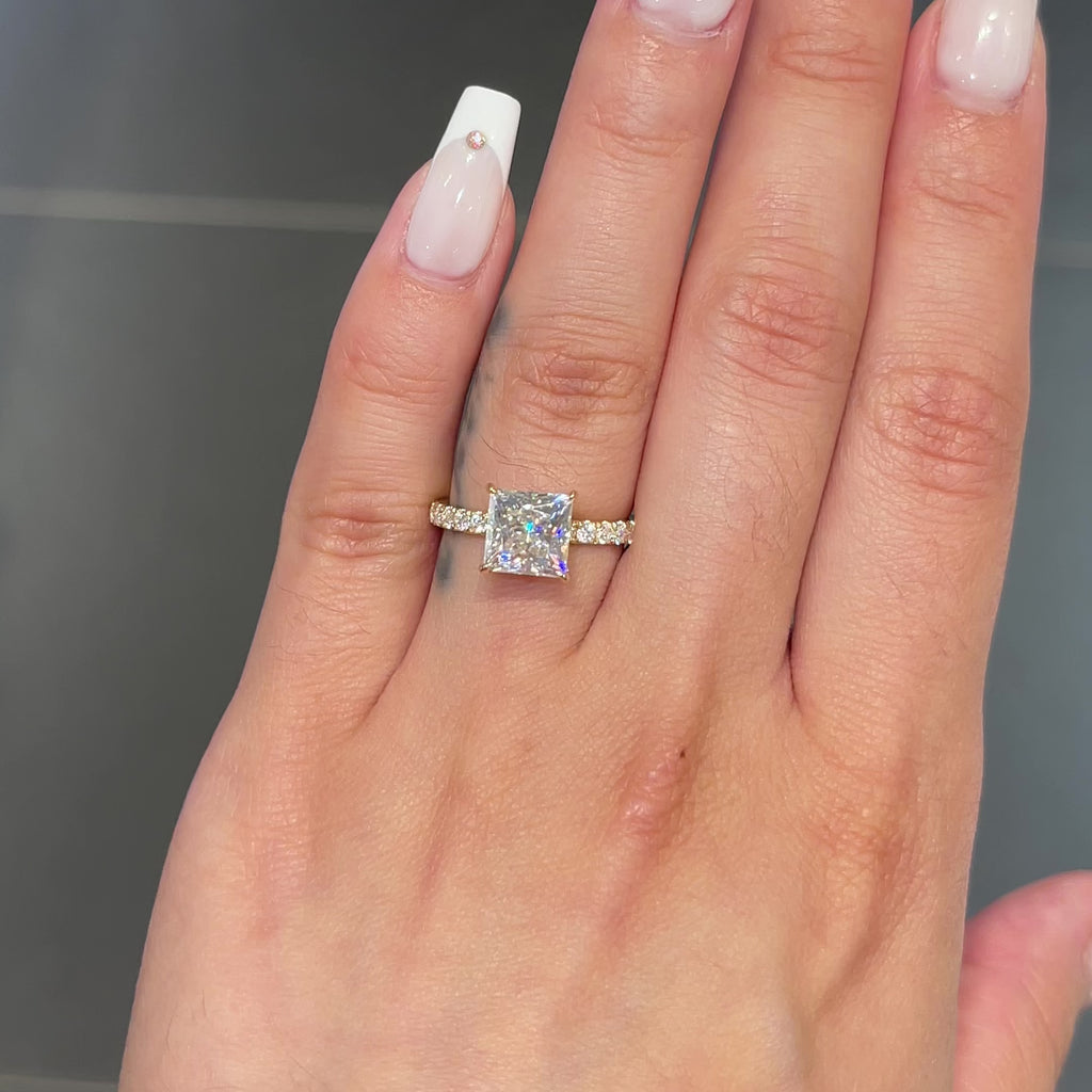 Princess Cut Diamond 3-Stone Ring - Anthony's Jewelers - (800) 927-9030
