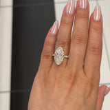 7.5 Ctw Solitaire Marquise-Cut Engagement Ring In 18K Gold