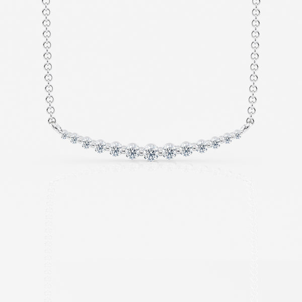 Graduated Diamond Necklace in 18K Gold