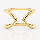 Double Angle Ring in 18K Gold