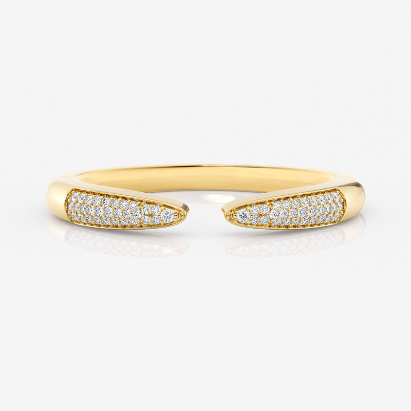 Diamond Claw Ring in 18K Gold