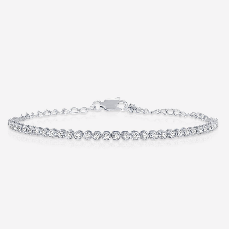 Classic Diamond Tennis Bracelet | Tennis bracelet diamond, Bracelet size  chart, Diamond bracelet design